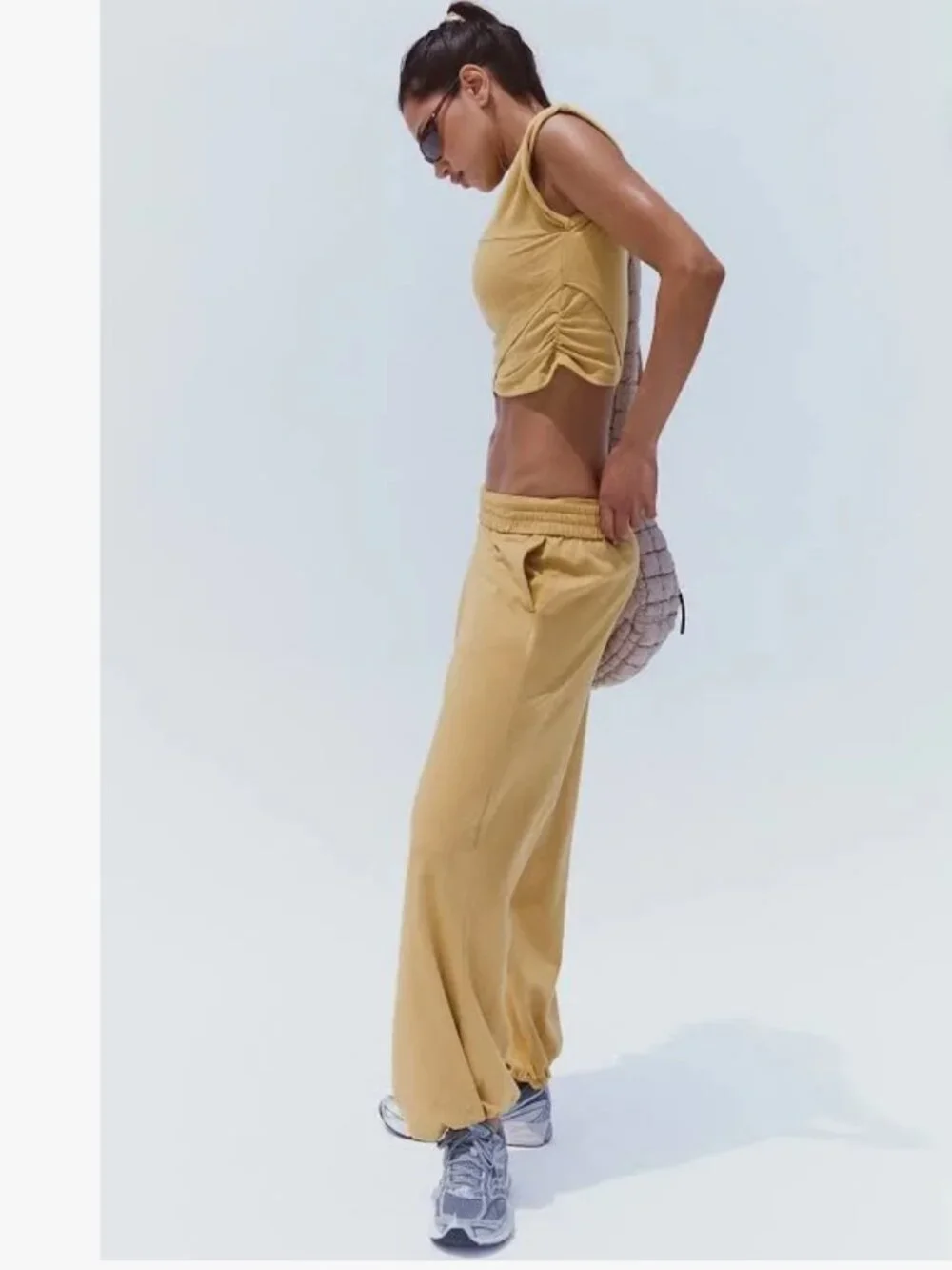 NWT Free People Hot Shot Crossover Set in Dried Palm